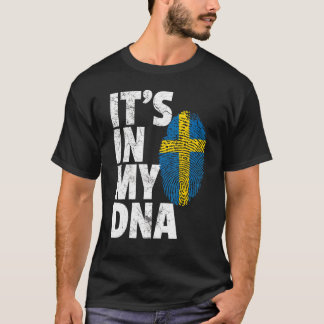 It's In My Dna Sweden Swedish Flag Men Women T-Shirt