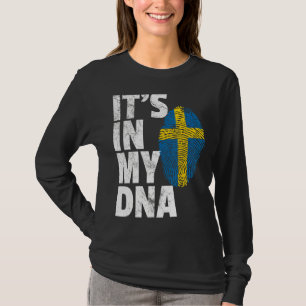 It's In My Dna Sweden Swedish Flag   Men Women T-Shirt