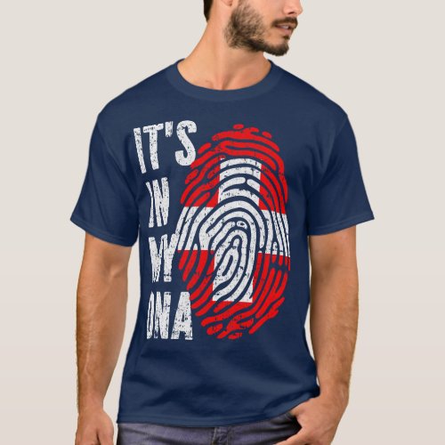 ITS IN MY DNA Switzerland Flag Men Women Kids T_Shirt