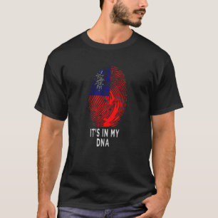 It's In My DNA Taiwanese Proud Taiwan Flag T-Shirt