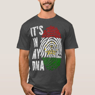 IT'S IN MY DNA Tajikistan Flag Tajikistani Raglan T-Shirt