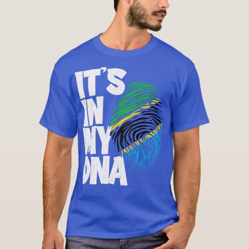 ITS IN MY DNA Tanzania Flag Men Women Kids 1 T_Shirt