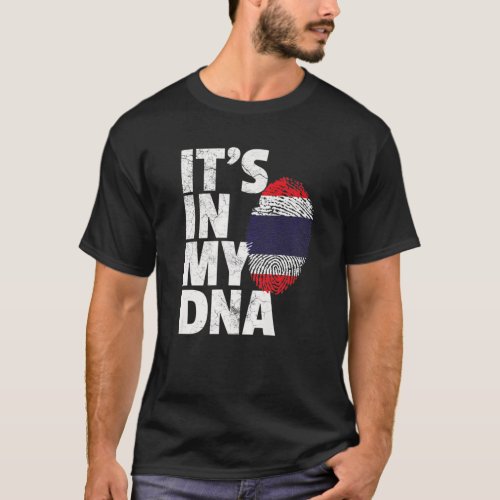 ITs IN MY DNA Thailand Flag National Country Chri T_Shirt