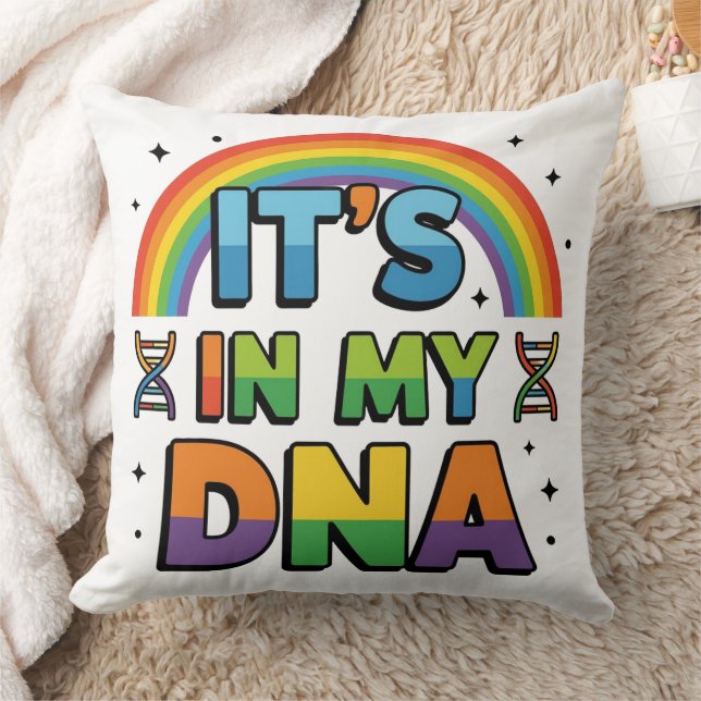 It's In My DNA Throw Pillow (Blanket)