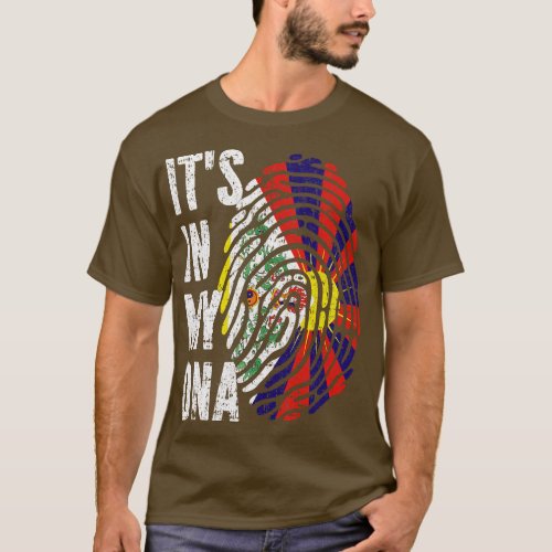 ITS IN MY DNA Tibet Flag Men Women Kids T_Shirt