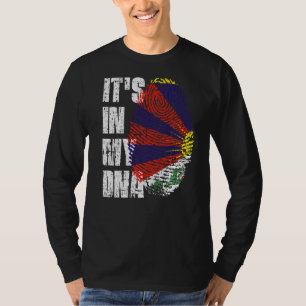 It's In My Dna Tibet Flag Tibetan T-Shirt