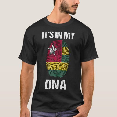 Its In My DNA Togo Flag Togolese  Black History T T_Shirt