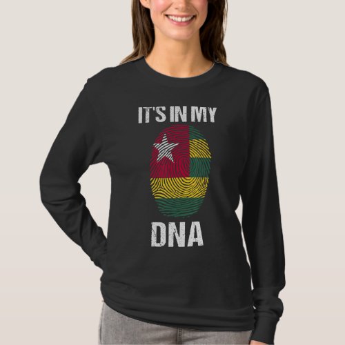 Its In My DNA Togo Flag Togolese  Black History T T_Shirt