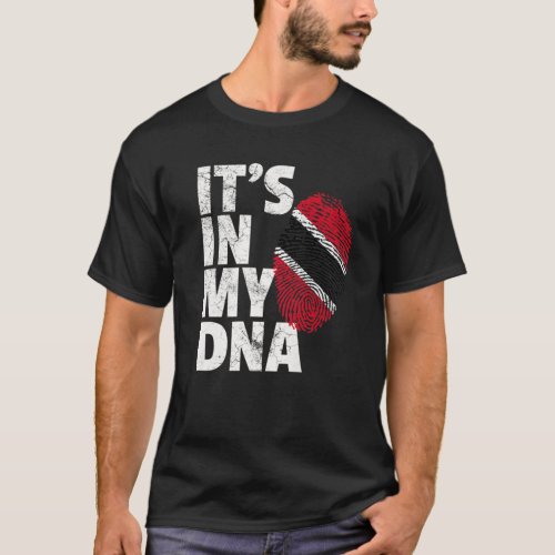 ITs IN MY DNA Trinidad And Tobago Flag Christmas T_Shirt