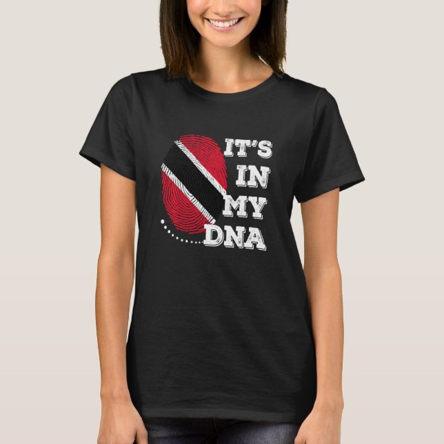 IT'S IN MY DNA trinidad and tobago Flag Men Women  T-Shirt (Front)