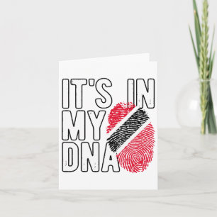 It's In My Dna Trinidad And Togo Flag Proud Trinid Card
