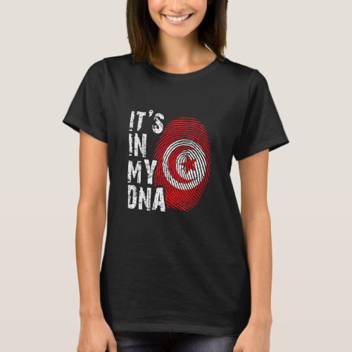 Its in my DNA Tunisia Flag Tunisian Football Arab T_Shirt