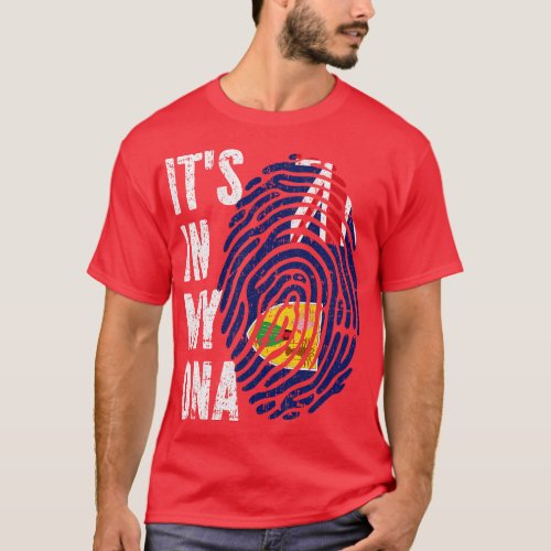 ITS IN MY DNA Turks and Caicos Islands Flag Men Wo T_Shirt
