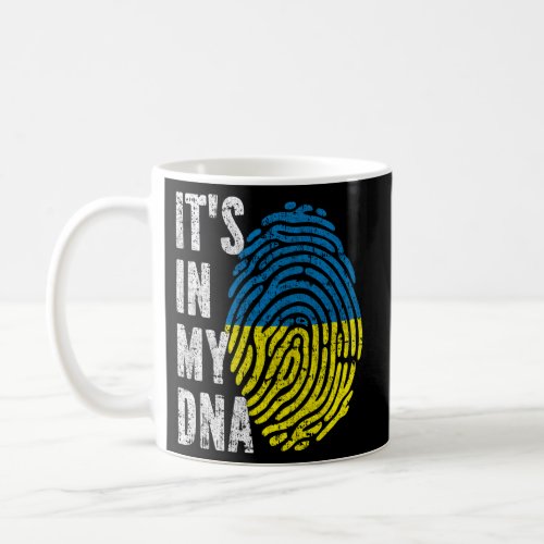 ItS In My Dna Ukraine Flag Coffee Mug