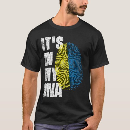 ITS IN MY DNA Ukraine Flag T_Shirt