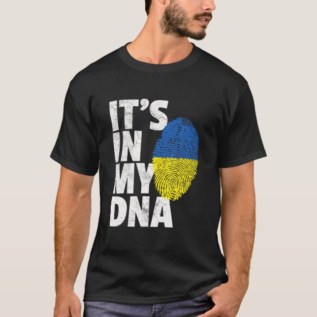 IT's IN MY DNA Ukraine Flag Ukrainian Pride Men Wo T-Shirt (Front)