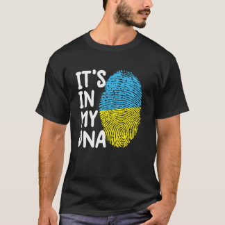 It's in My DNA Ukraine Tee Ukrainian Ukraine Flag 