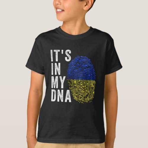 Its In My DNA Ukrainian Flag Ukraine T_Shirt