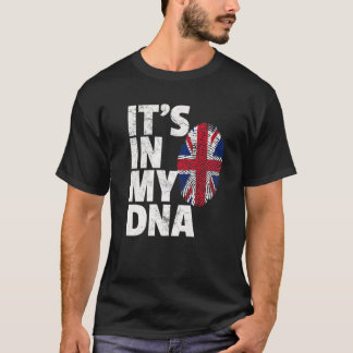 IT's IN MY DNA Union Jack Flag Official Pride Gift T-Shirt