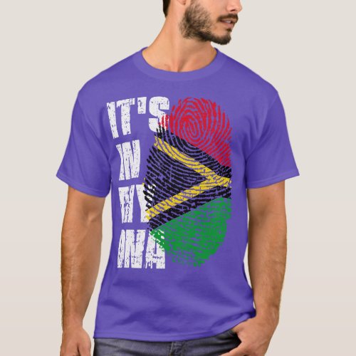 ITS IN MY DNA Vanuatu Flag Boy Girl Gift T_Shirt