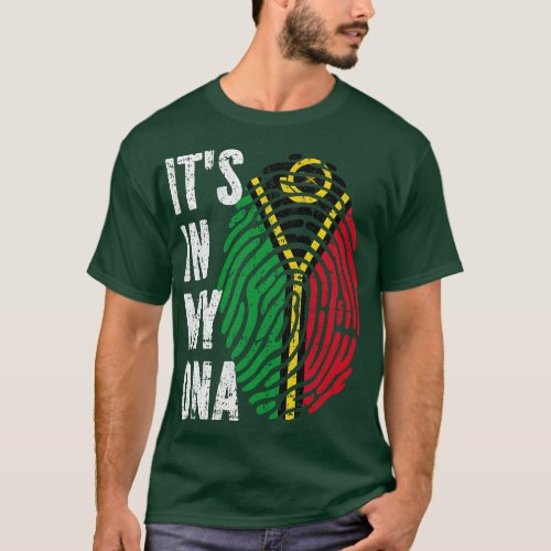 ITS IN MY DNA Vanuatu Flag Men Women Kids T_Shirt