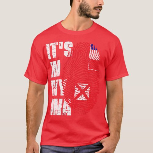 ITS IN MY DNA Wallis and Futuna Flag Boy Girl Gift T_Shirt