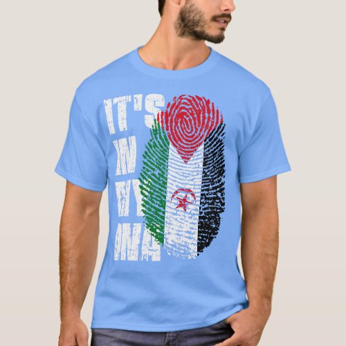 ITS IN MY DNA Western Sahara Flag Boy Girl Gift T_Shirt