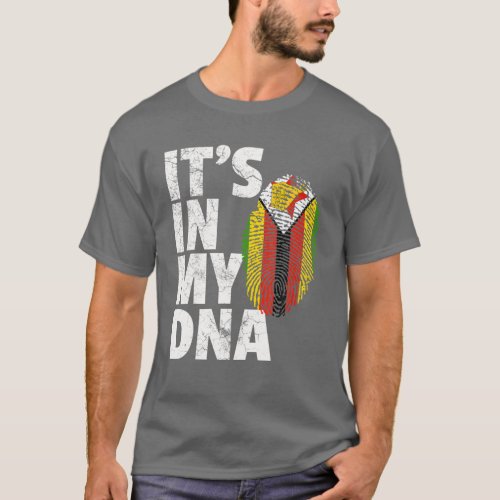 ITs IN MY DNA Zimbabwe Flag Official Pride Gift C T_Shirt