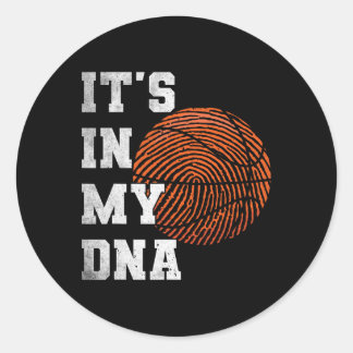 It's In My Genomic Code Sketll Classic Round Sticker