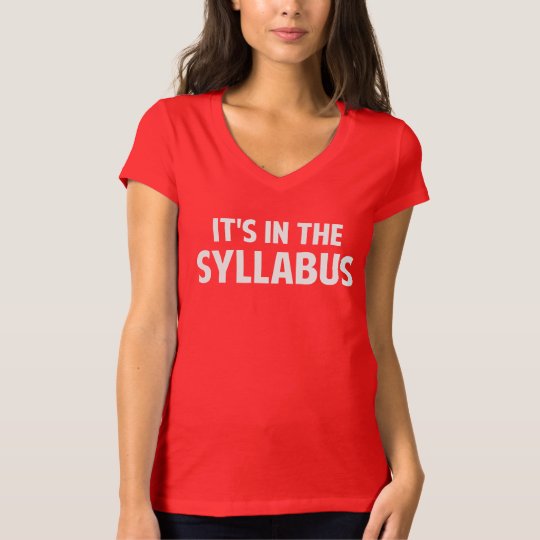 syllabus t shirt