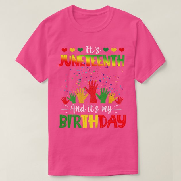 Juneteenth store birthday shirt