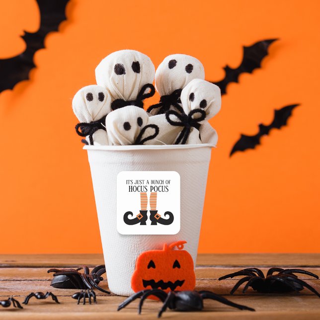 It's Just A Bunch Of Hocus Pocus Square Sticker (It's Just A Bunch Of Hocus Pocus Square Sticker)