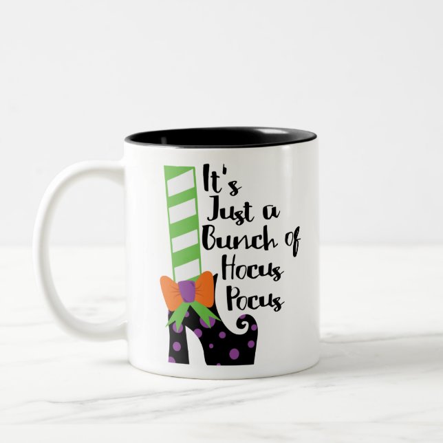 Its Just A Bunch of Hocus Pocus Two-Tone Coffee Mug (Left)