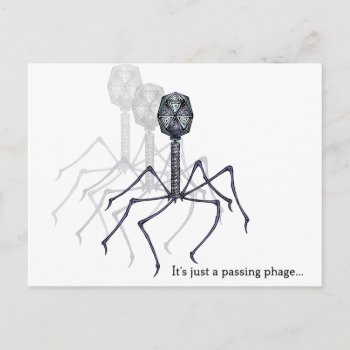 It's Just A Passing Phage... Postcard by raginggerbils at Zazzle