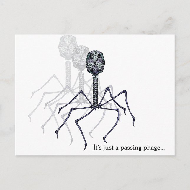 It's just a passing phage... postcard (Front)