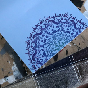 It's just a phase moon phases moonchild notepad