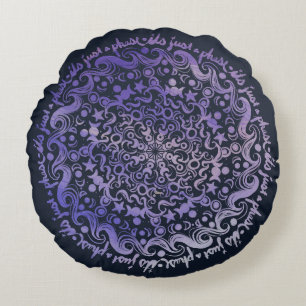 It's just a phase moon phases moonchild            round pillow