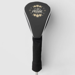It's Just a Phase Solar Eclipse 2025 Lunar Moon Golf Head Cover