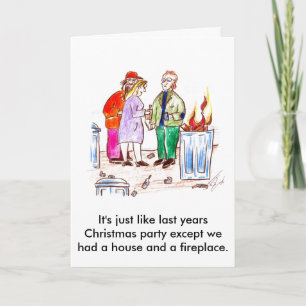 It's just like last years party. holiday card