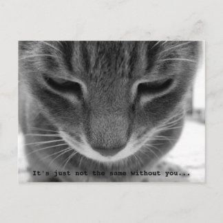 It's just not the same without you... postcard