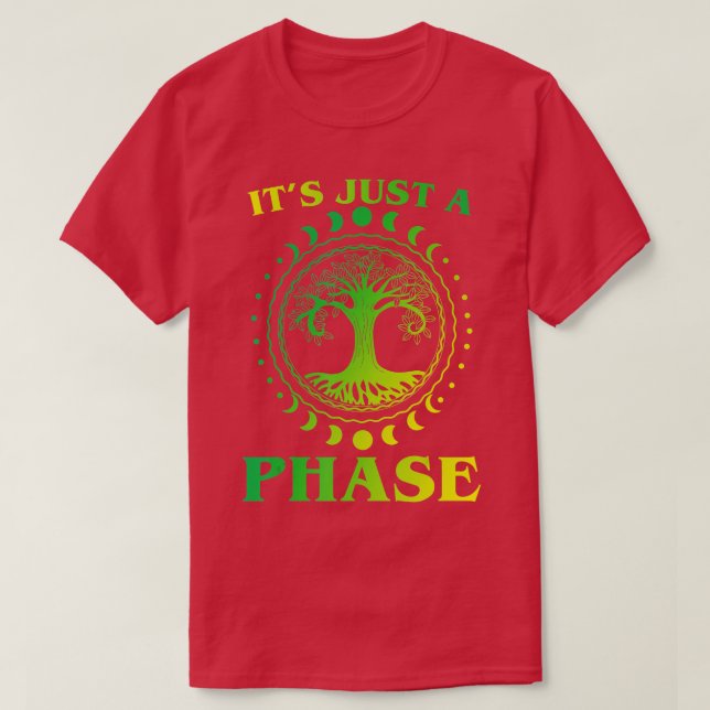 Its Just Phases Moon otal Solars Eclipse Astronomy T-Shirt (Design Front)