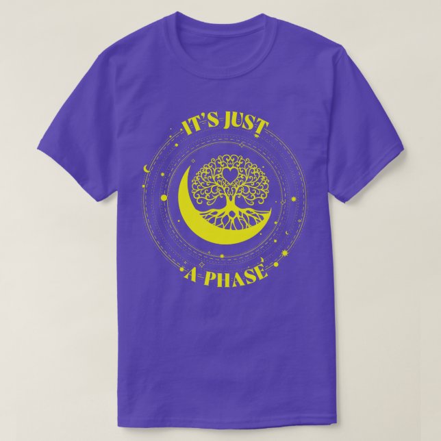 Its Just Phases Moon otal Solars Eclipse Astronomy T-Shirt (Design Front)