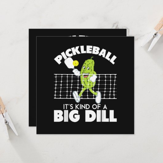 It's Kind of A Big Dill - Funny Pickleball Paddle (Front/Back In Situ)
