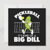 It's Kind of A Big Dill - Funny Pickleball Paddle (Back)
