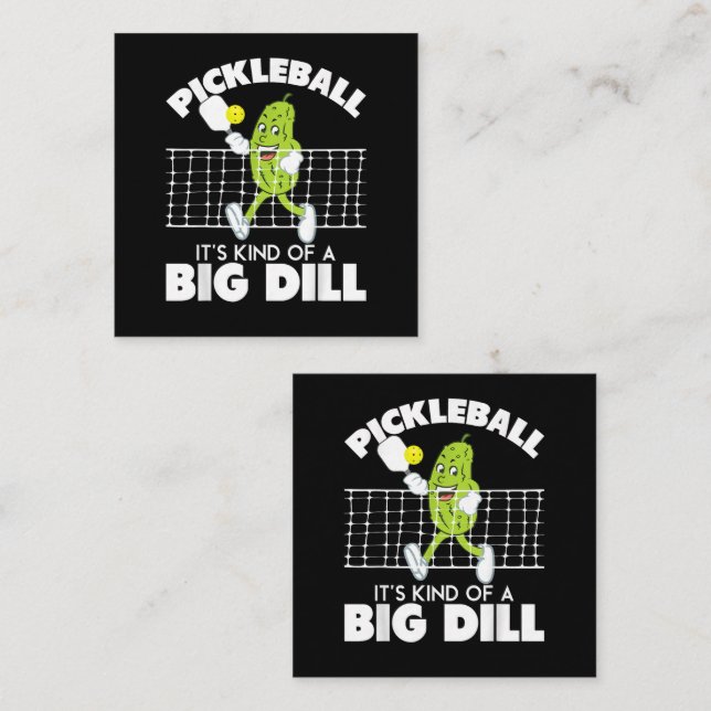 It's Kind of A Big Dill - Funny Pickleball Paddle Note Card (Front/Back)