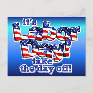 Its Labor Day Postcard