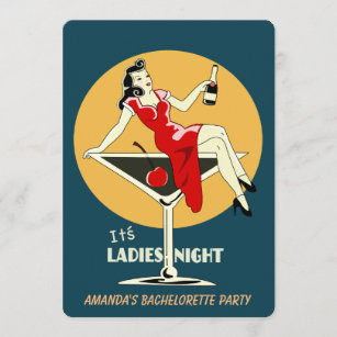 It's ladies night invitation