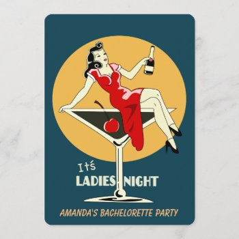 It's Ladies Night Invitation by RetroAndVintage at Zazzle