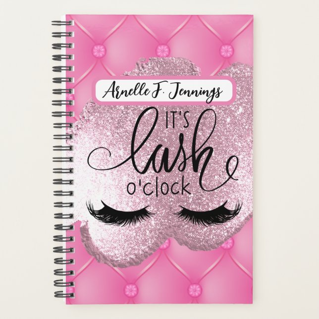 Its Lash O' Clock | Lash Tech Typography Planner (Front)