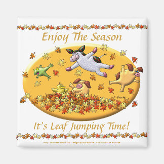 It's Leaf Jumping Time! Magnet